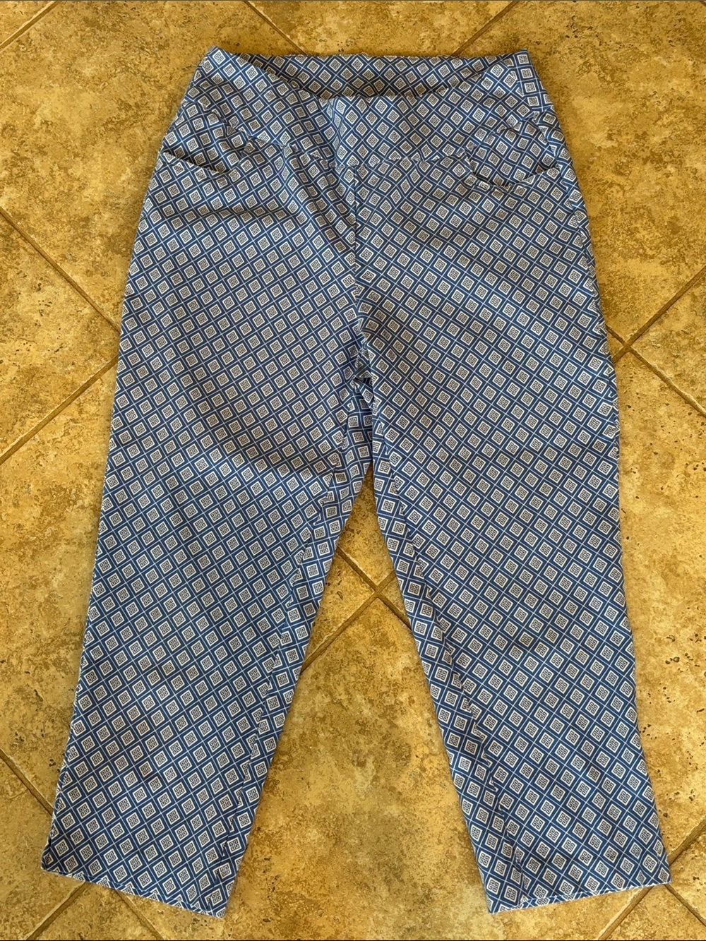 Lulu-B Blue blue Geometric Print Pants size 10